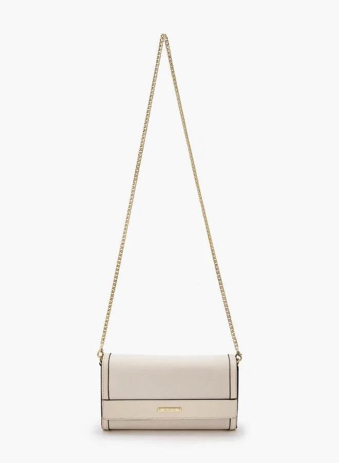 سيليست Textured Crossbody Bag With Chain Strap Ramadan Collections